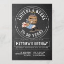 Search for chalkboard 50th birthday invitations Black and white
