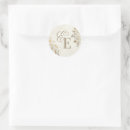Search for bohemian floral wedding stickers Ivory