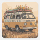 Search for hippie van stickers Flower power