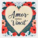 Search for amor stickers Love conquers all