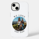 Search for i love you dad iphone cases Black and white