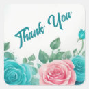 Search for teal thank you stickers Trendy