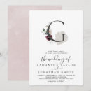 Search for g monograms invitations Bride