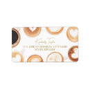 Search for coffee cup return address labels Love is brewing