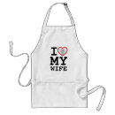 Search for i love my husband aprons Heart
