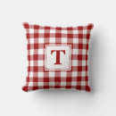 Search for red and white check cushions Classic