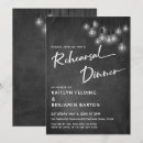 Search for lights rehearsal dinner invitations Rustic