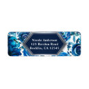 Search for winter flowers return address labels Modern