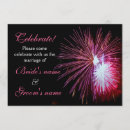 Search for fireworks wedding invitations Blue