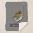 Search for robin bird blankets Redbreast