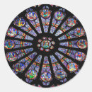Search for notre dame cathedral stickers Stained glass