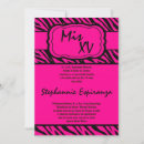 Search for hot pink zebra invitations Sweet