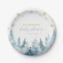 Search for winter wonderland plates Baby shower
