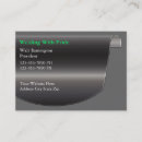 Search for welding business cards Metallic