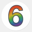Search for number six 6 stickers Modern