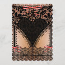 Search for corset bridal shower invitations Damask