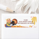 Search for cute turkey return address labels Fall