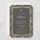 Search for grey christening invitations Boy baptism