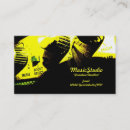 Search for music industry business cards Musician