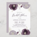 Search for purple and silver bridal shower invitations Sparkly