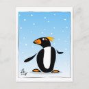 Search for black and white penguin postcards Blue