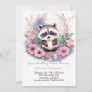 Search for raccoon baby shower invitations Simple
