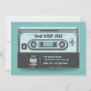 Search for vintage cassette tape invitations Retro