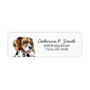 Search for beagle return address labels Pet