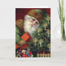 Search for vintage old world santa christmas cards Claus