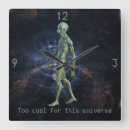Search for alien clocks Space
