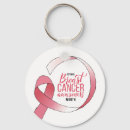 Search for breast cancer ribbon key rings October awareness month