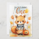 Search for fox birthday invitations Autumn