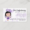 Search for confectionery business cards Baker