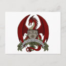 Search for red dragon postcards Illustration