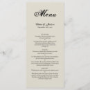 Search for wedding menus Vintage