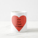 Search for love background mugs Red heart