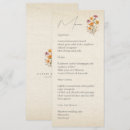 Search for fall wedding menus Boho