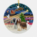 Search for bearded collie christmas tree decorations Dogs