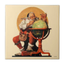Search for vintage christmas santa tiles Saturday evening post
