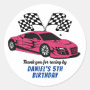 Search for girls birthday party stickers Thank you