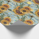 Search for sunflower birthday wrapping paper Country