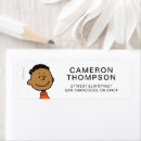 Search for cartoon characters return address labels Franklin