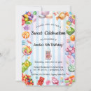 Search for rainbow candy land invitations Watercolor