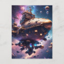 Search for space ship postcards Planets