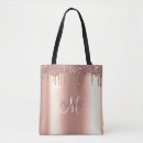 Search for drip tote bags Rose gold