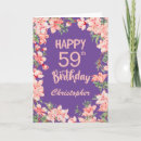 Search for 59th birthday cards Fifty ninth birthday