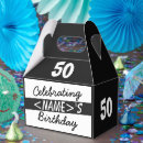 Search for 50th birthday favour boxes Celebration