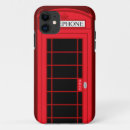 Search for telephone box iphone cases Red