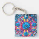 Search for flower star key rings Pattern