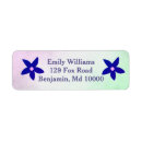 Search for purple and blue wedding return address labels Flowers